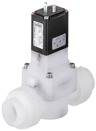 Solenoid Valve 25mm Welded Sleeves NC Plastic FKM 0.5-6bar/7-87psi 230VAC 142 63676