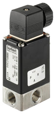 Solenoid Valve 3/2 Universal G1/4'' Stainless Steel FKM 0-12bar/174psi 24VDC Oxygen Fat/Oil Free 0330 235105