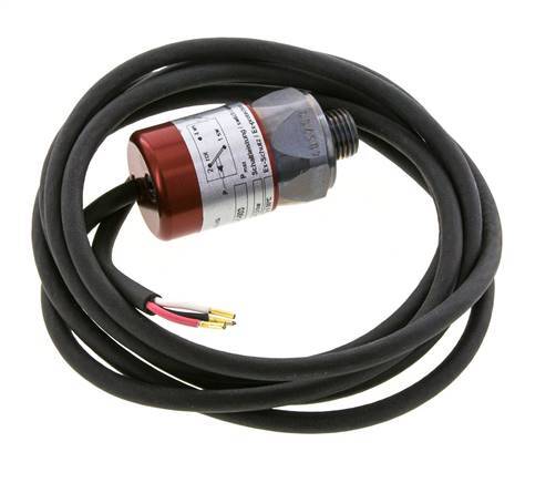 0.3 to 1.5bar SPDT Steel Pressure Switch G1/4'' 250VAC 3-wire Cable 2m