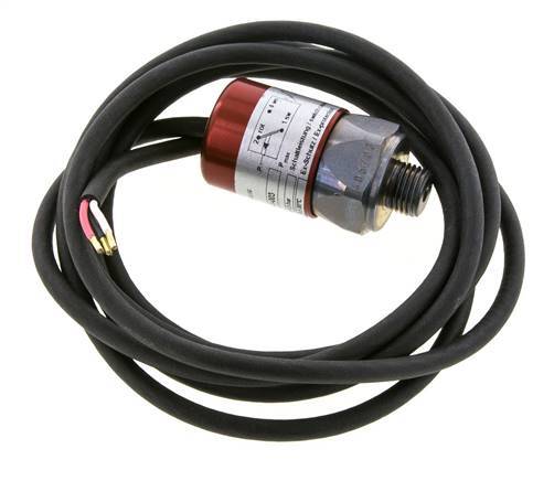 1 tot 10bar SPDT Staal Drukschakelaar G1/4'' 250VAC 3-draads Kabel 2m