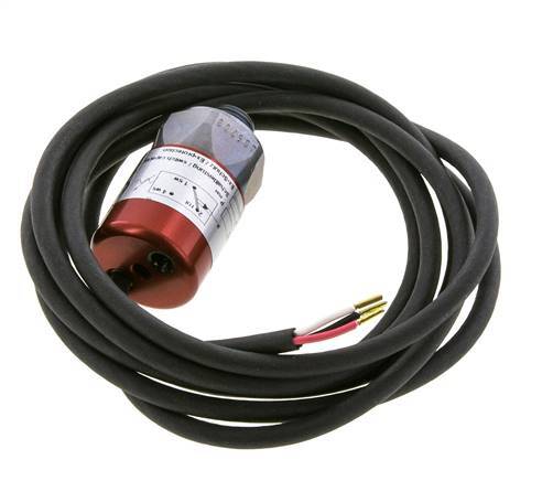 50 to 150bar SPDT Steel Pressure Switch G1/4'' 250VAC 3-wire Cable 2m