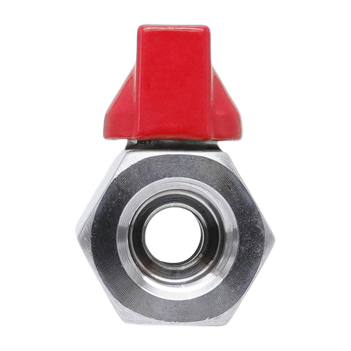 G 1/4'' F/F 2-Weg RVS Mini Kogelkraan 69 Bar PTFE - TamesonPRO 1113-014-F
