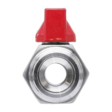 G 1/2'' M/F 2-Weg RVS Mini Kogelkraan 69 Bar PTFE - TamesonPRO 1113-012-MF