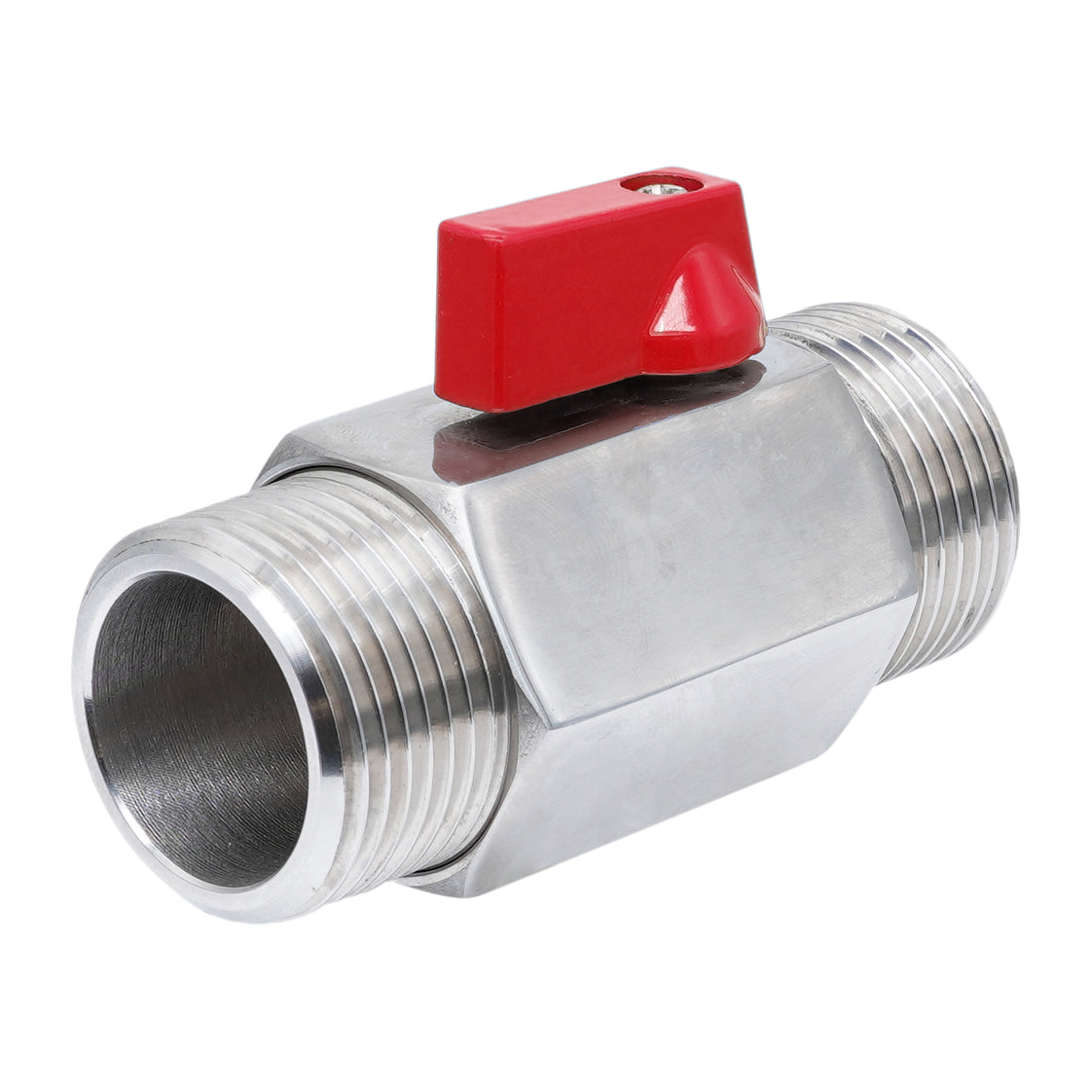 G 3/4'' M/M 2-Weg RVS Mini Kogelkraan 69 Bar PTFE - TamesonPRO 1113-034-M
