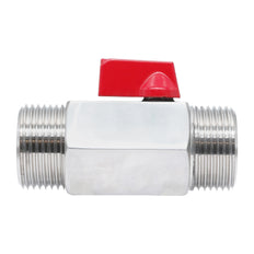 G 3/4'' M/M 2-Weg RVS Mini Kogelkraan 69 Bar PTFE - TamesonPRO 1113-034-M