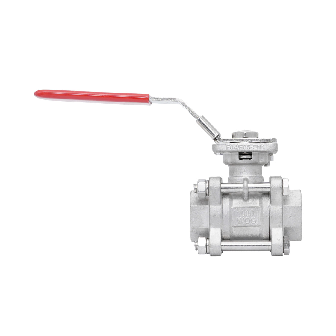 Rp 2'' 3-delig 2-weg Kogelkraan Van RVS 69 bar RTFE ISO-Top F05/F07 - TamesonPRO 1121-200