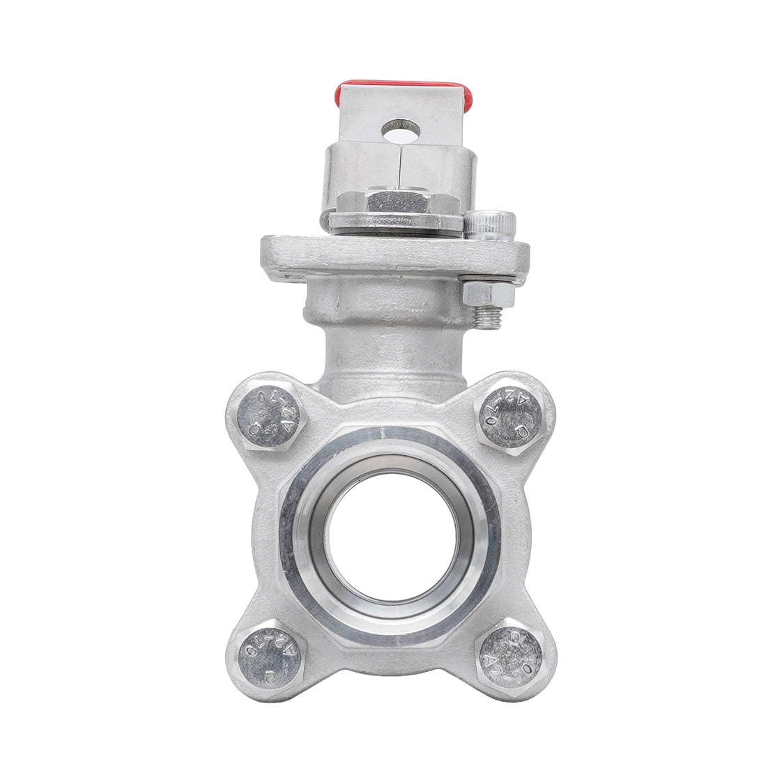Rp 2-1/2'' 3-delig 2-weg Kogelkraan Van RVS 69 bar RTFE ISO-Top F07/F10 - TamesonPRO 1121-212