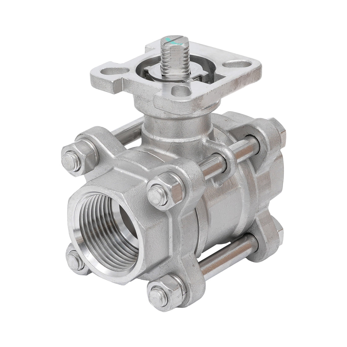 Rp 3'' 3-delig 2-weg Kogelkraan Van RVS 69 bar RTFE ISO-Top F07/F10 - TamesonPRO 1121-300
