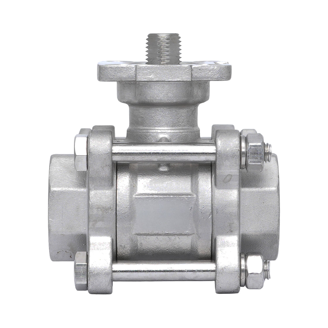 Rp 2-1/2'' 3-delig 2-weg Kogelkraan Van RVS 69 bar RTFE ISO-Top F07/F10 - TamesonPRO 1121-212