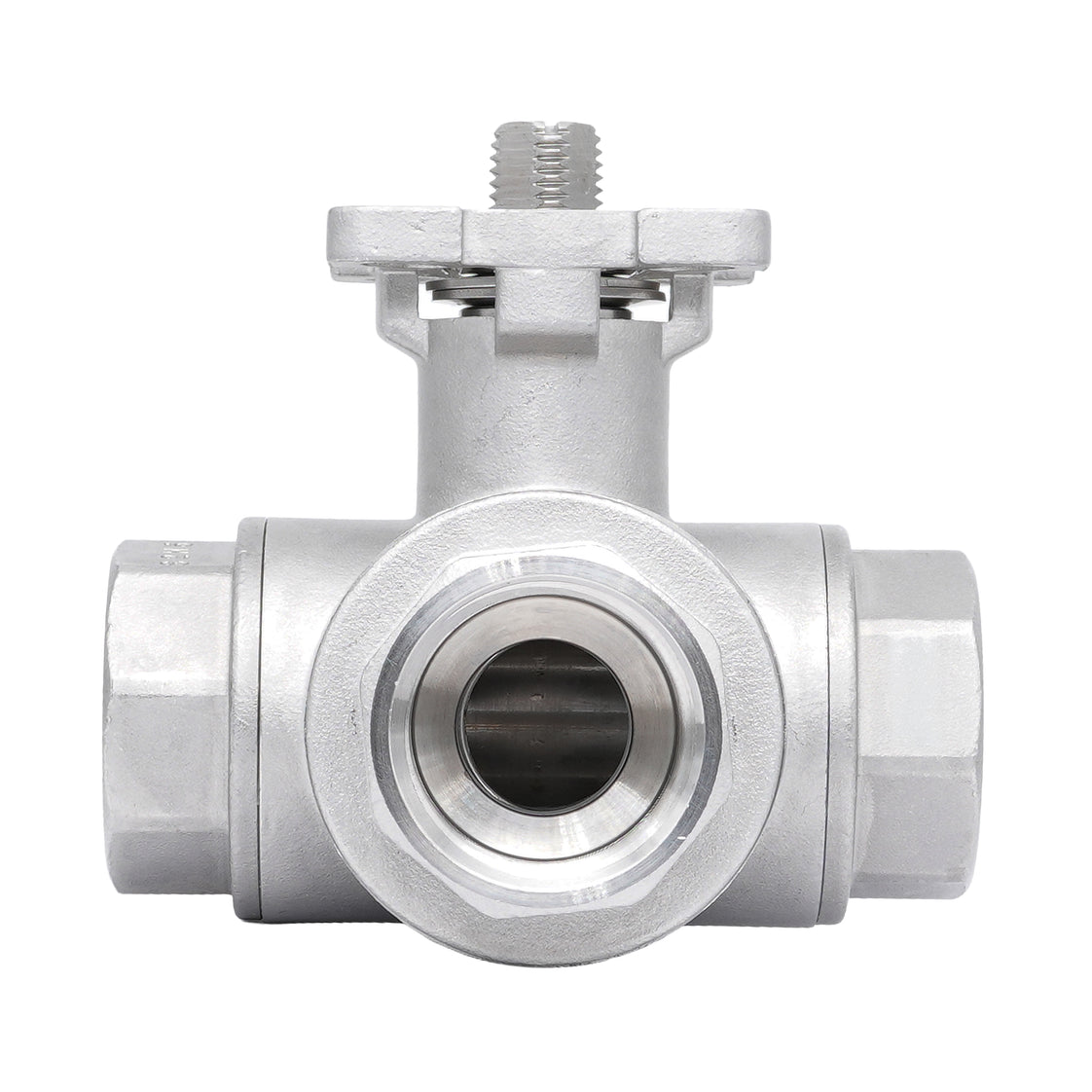 Rp 2'' 3-weg L-boring Kogelkraan Van RVS 69 bar RTFE ISO-Top F07 - TamesonPRO 1125-200-L