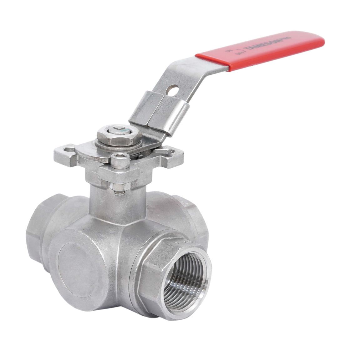 Rp 2'' 3-weg L-boring Kogelkraan Van RVS 69 bar RTFE ISO-Top F07 - TamesonPRO 1125-200-L