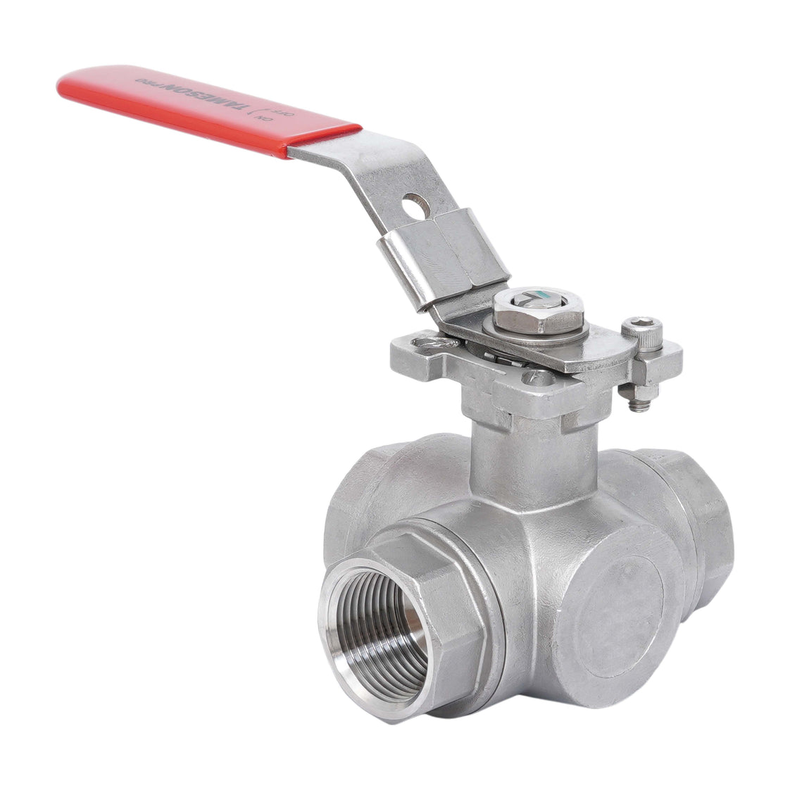 Rp 2'' 3-weg L-boring Kogelkraan Van RVS 69 bar RTFE ISO-Top F07 - TamesonPRO 1125-200-L