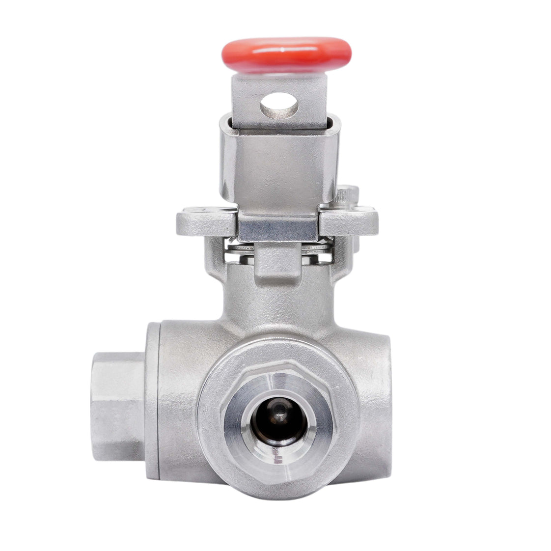 Rp 2'' 3-weg L-boring Kogelkraan Van RVS 69 bar RTFE ISO-Top F07 - TamesonPRO 1125-200-L