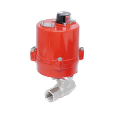 Rp 3/4" Elektrische Messing 2-weg Kogelkraan 100-240 V AC