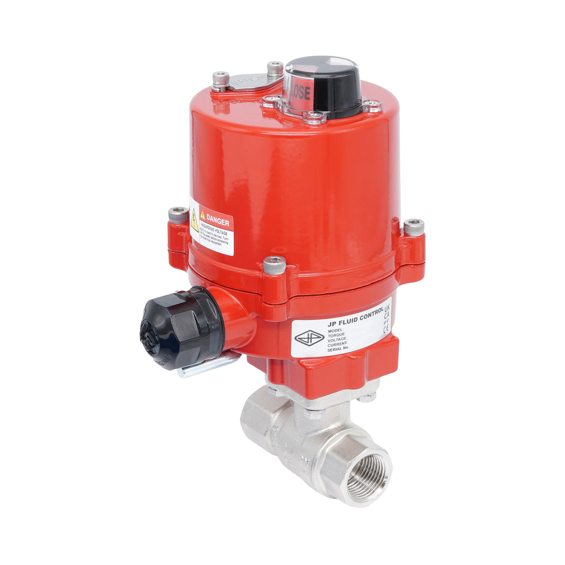 Rp 3/4" Elektrische Messing 2-weg Kogelkraan 100-240 V AC