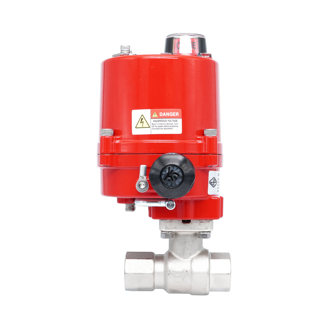 Rp 3/4" Elektrische Messing 2-weg Kogelkraan 100-240 V AC