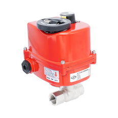 Rp 1/4" Modulerende Elektrische Messing 2-weg Kogelkraan 24 V AC/DC
