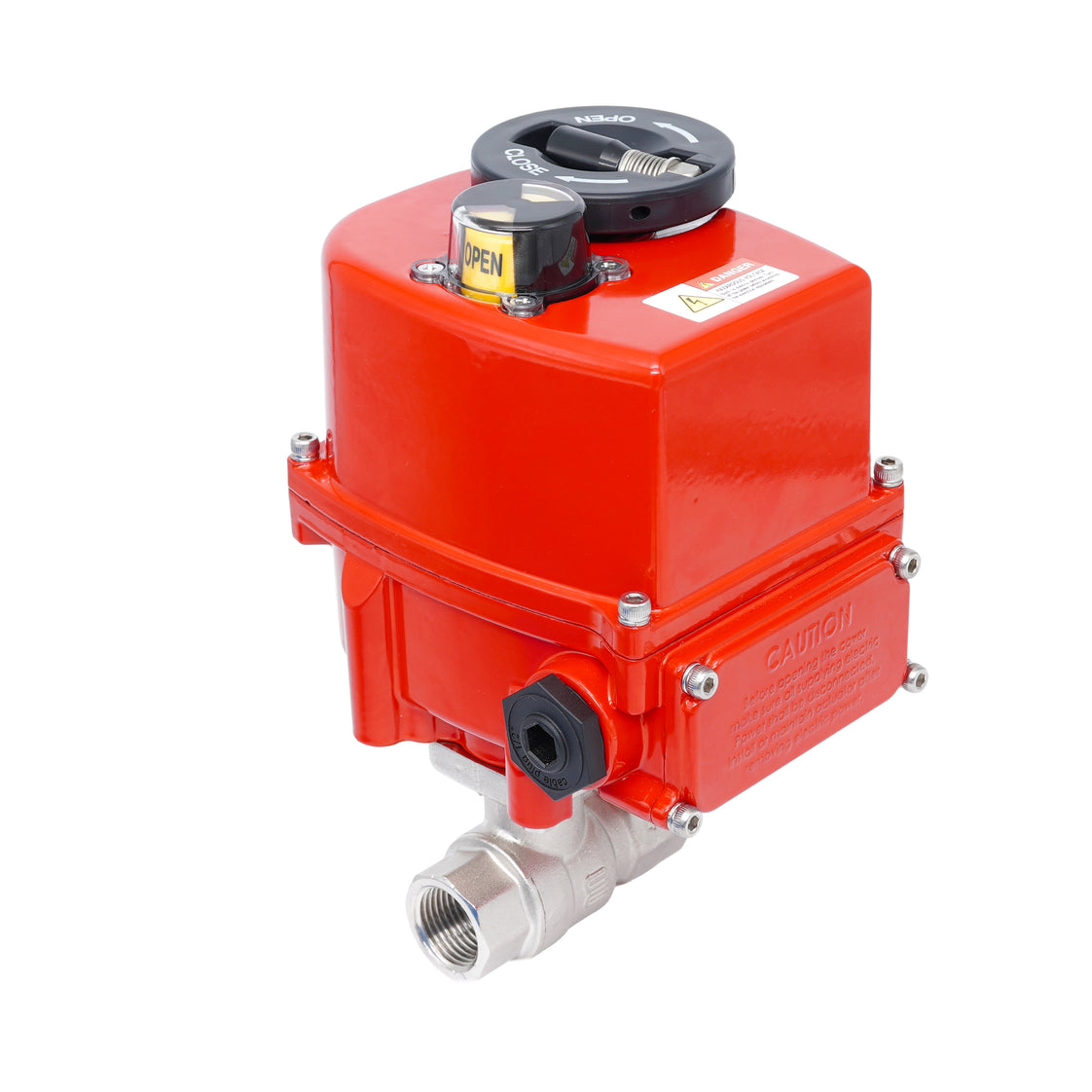 Rp 1/4" Modulerende Elektrische Messing 2-weg Kogelkraan 24 V AC/DC