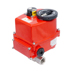 Rp 1/4" Modulerende Elektrische Messing 2-weg Kogelkraan 24 V AC/DC