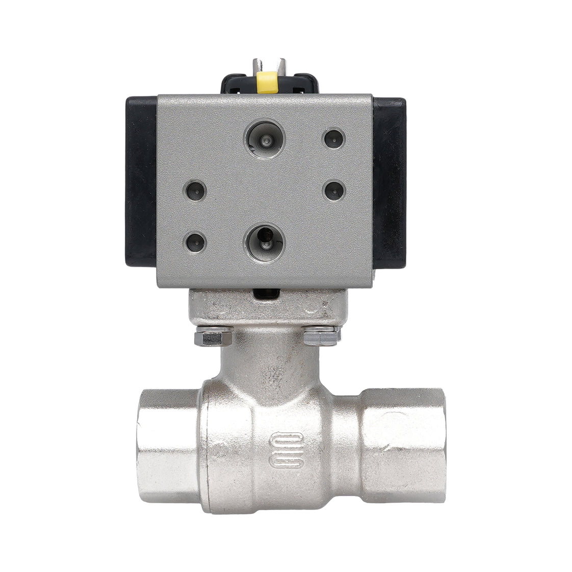 Rp 1/2" Pneumatische Messing 2-weg Kogelkraan - Dubbelwerkend