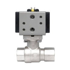 Rp 3/8" Pneumatische Messing 2-weg Kogelkraan - Dubbelwerkend