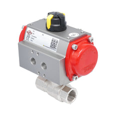 Rp 3/8" Pneumatische Messing 2-weg Kogelkraan - Verensluitend