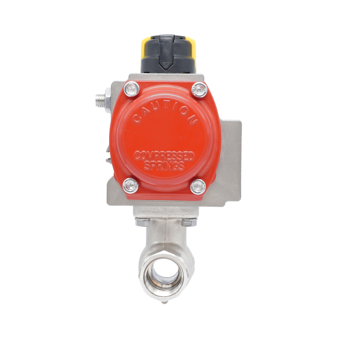 Rp 1/2" Pneumatische Messing 2-weg Kogelkraan - Verenopenend
