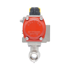 Rp 1/2" Pneumatische Messing 2-weg Kogelkraan - Verenopenend