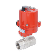 Rp 1-1/4" Elektrische Messing 2-weg Kogelkraan 24 V AC/DC