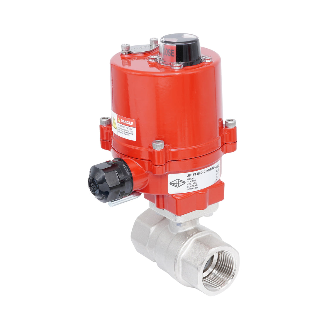 Rp 1-1/4" Elektrische Messing 2-weg Kogelkraan 24 V AC/DC