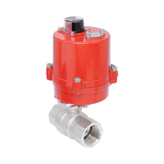 Rp 1-1/4" Elektrische Messing 2-weg Kogelkraan 24 V AC/DC