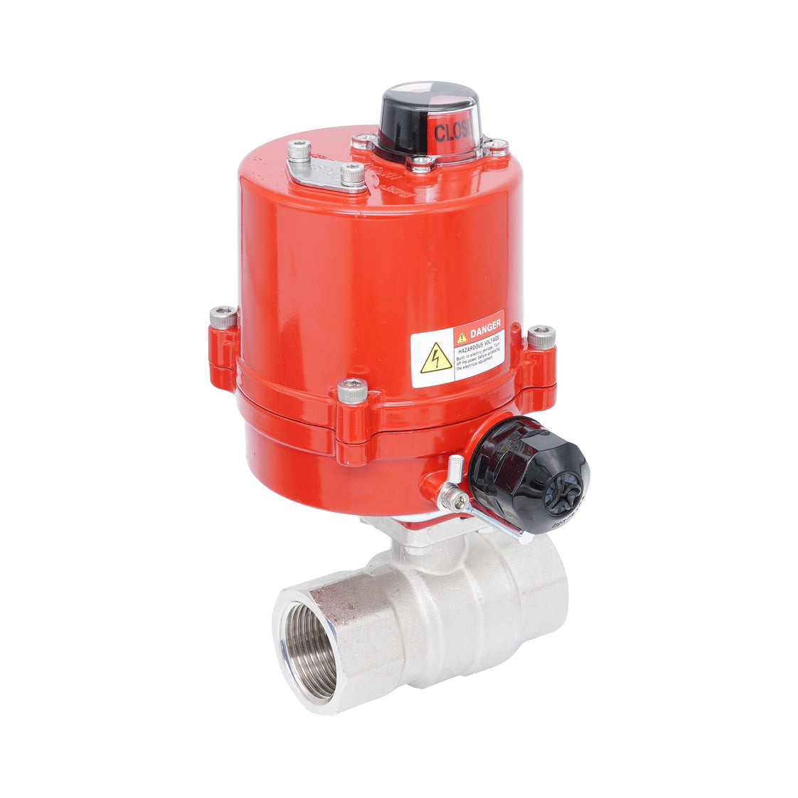 Rp 1-1/4" Elektrische Messing 2-weg Kogelkraan 24 V AC/DC