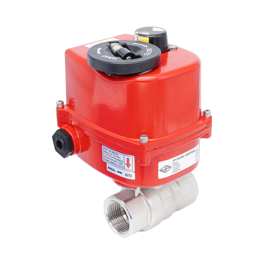 Rp 1" Modulerende Elektrische Messing 2-weg Kogelkraan 24 V AC/DC