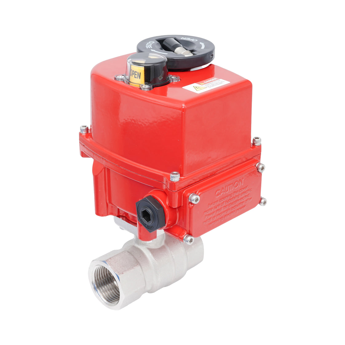 Rp 1" Modulerende Elektrische Messing 2-weg Kogelkraan 24 V AC/DC