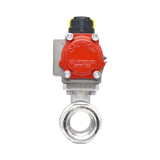 Rp 1 1/2" Pneumatische Messing 2-weg Kogelkraan - Dubbelwerkend