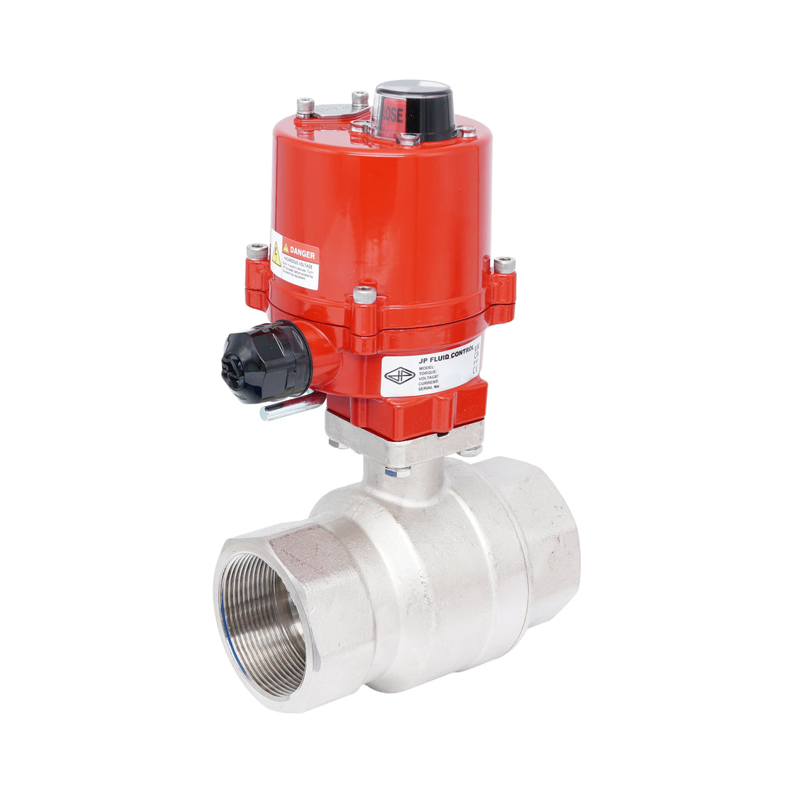 Rp 2-1/2" Elektrische Messing 2-weg Kogelkraan 100-240 V AC