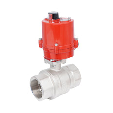 Rp 2-1/2" Elektrische Messing 2-weg Kogelkraan 100-240 V AC