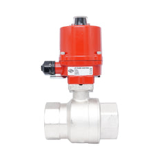Rp 2-1/2" Elektrische Messing 2-weg Kogelkraan 100-240 V AC