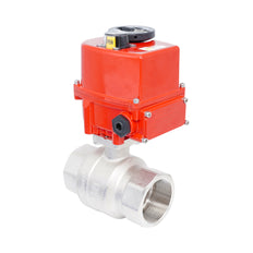 Rp 2" Modulerende Elektrische Messing 2-weg Kogelkraan 24 V AC/DC