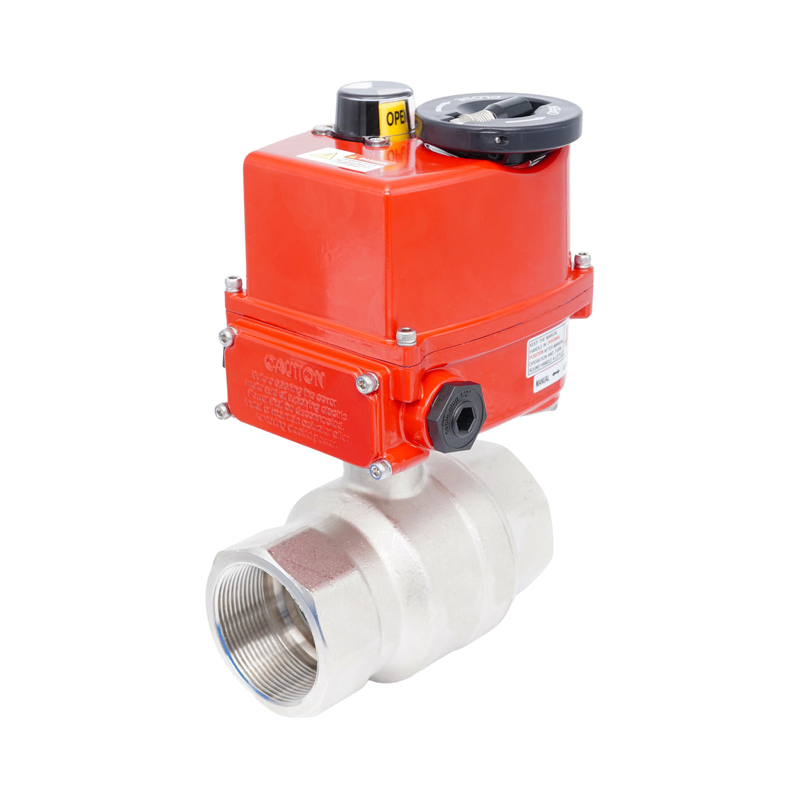 Rp 2" Modulerende Elektrische Messing 2-weg Kogelkraan 24 V AC/DC