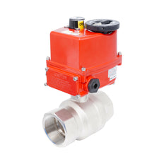 Rp 2" Modulerende Elektrische Messing 2-weg Kogelkraan 24 V AC/DC