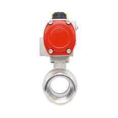 Rp 2-1/2" Pneumatische Messing 2-weg Kogelkraan - Dubbelwerkend