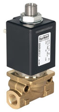 Solenoid Valve 3/2-Way G1/4'' NC Brass PEEK 0-70bar/1015psi 24VAC Vacuum 0355 268781