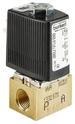 Solenoid Valve G1/8'' NC Brass CR 0-21bar/305psi 110VAC 6011 302626