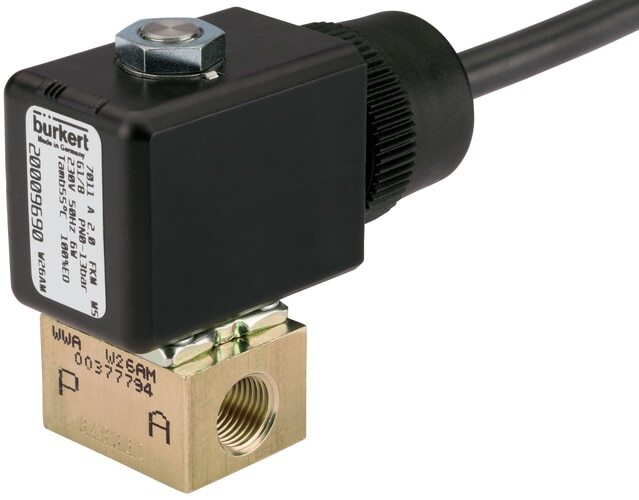 Solenoid Valve NC G1/8'' Brass FKM 0-16bar/232psi 24VDC/AC ATEX 7011 20009727