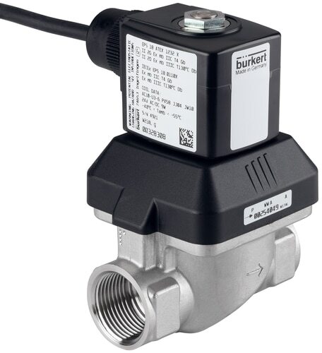 Magneetventiel G3/8'' NC RVS FKM 0.5-10bar/7-145psi 230VAC/DC Anti-Waterslag ATEX 6213 394178