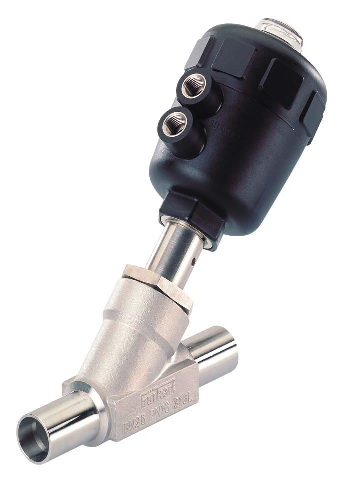Gelaste Eind DN 50 Dubbelwerkend Pneumatisch 2-Weg Vrijstroomafsluiter RVS - 2000 - 293452
