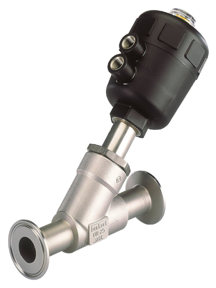 Klem DN 20 Dubbelwerkend Pneumatisch 2-Weg Vrijstroomafsluiter RVS - 2000 - 300880