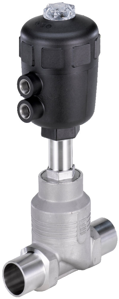Welded End DN 15 NC Pneumatic 2-Way Globe Valve Stainless Steel - 2012 - 146261