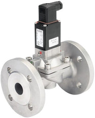 Solenoid Valve 50 mm Flange NC Stainless steel FKM 0.2-10bar/3-145psi 230VAC/DC Anti-Waterhammer ATEX 5282 381747